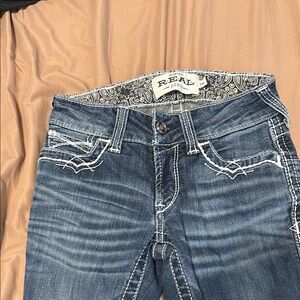 Ariat Blue Boot Cut Jeans with Classic Whiskering